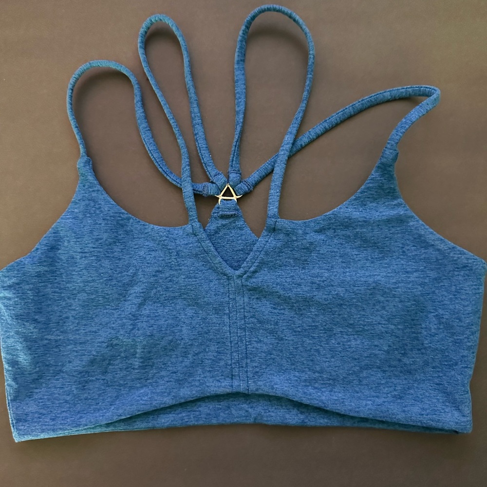 Bombshell Sportswear Blue Strappy Sports Bra